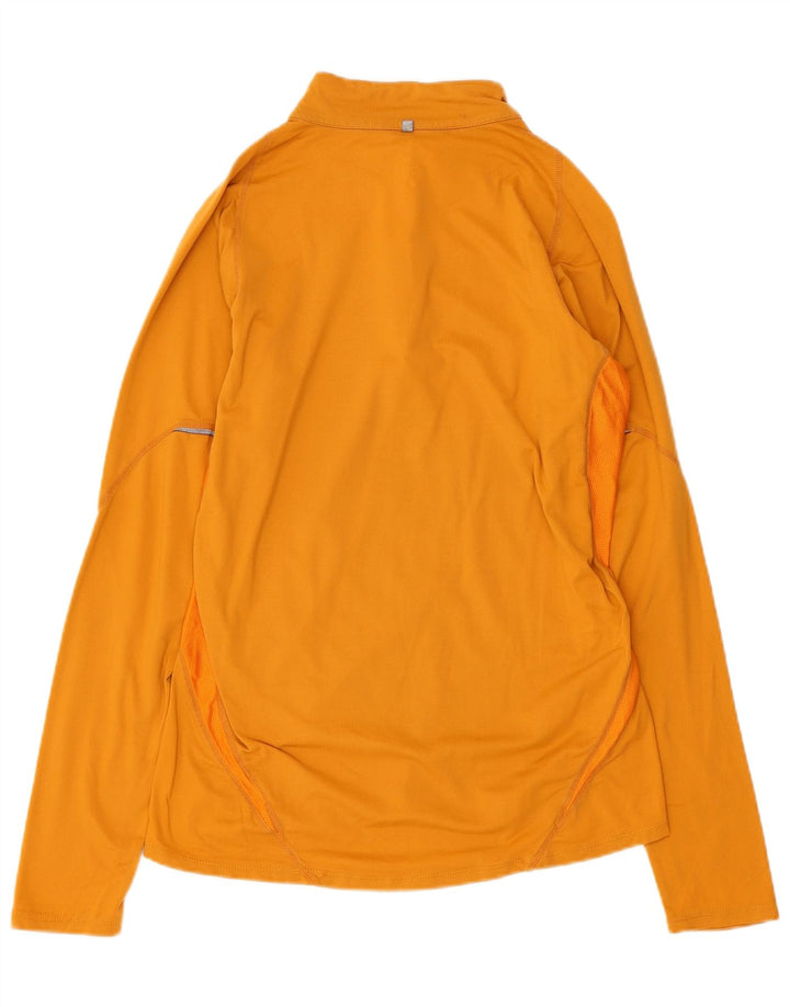 Γυναικεία φόρμα πουλόβερ με φερμουάρ NIKE Dri Fit Top 10 Small Yellow