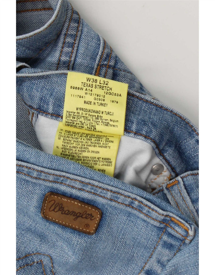 Ανδρικό τζιν ίσιο Wrangler Texas Stretch W38 L32 Μπλε βαμβακερό