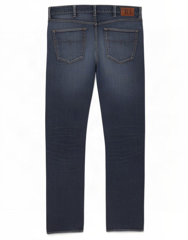 Ralph Lauren Mens Straight Jeans W36 L34 Navy Blue Cotton