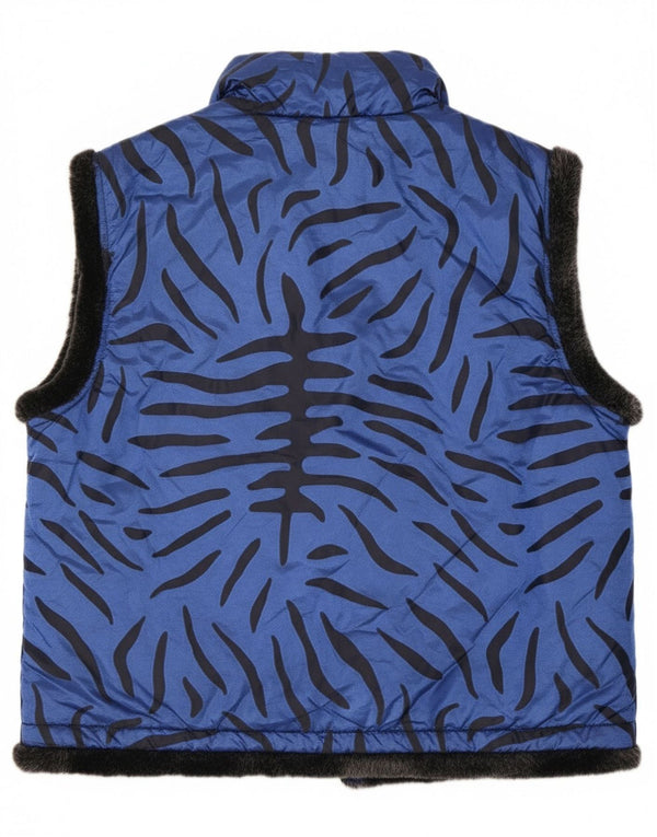 Sportalm Γυναικεία Loose Fit Utility Gilet EU 44 XL Blue Animal Print