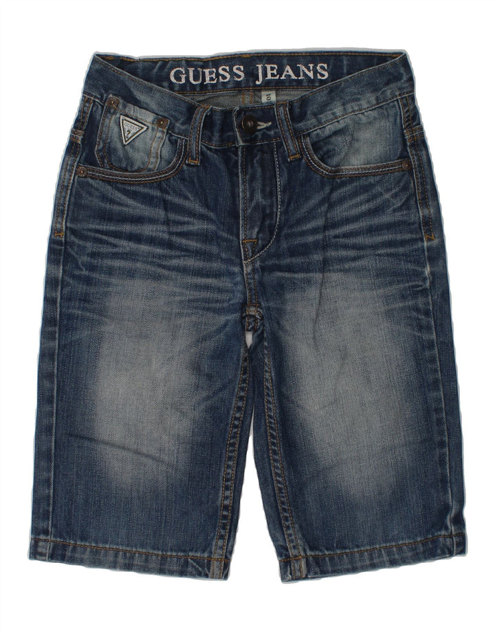 GUESS Boys Denim Shorts 7-8 Years W24 Blue Cotton | Vintage Guess | Thrift | Second-Hand Guess | Used Clothing | Messina Hembry 