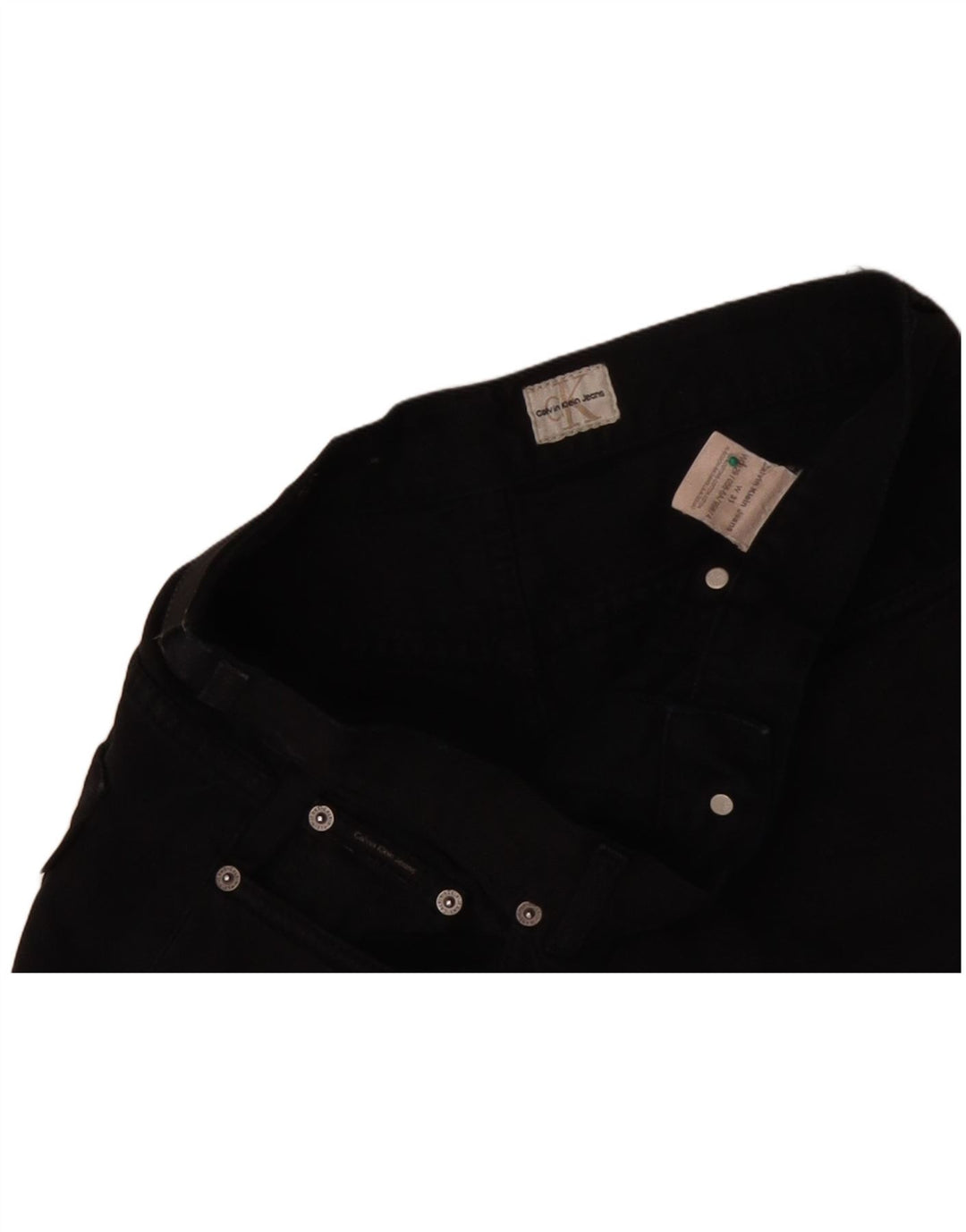 Ανδρικό τζιν σορτς CALVIN KLEIN W31 μεσαίο μαύρο βαμβακερό