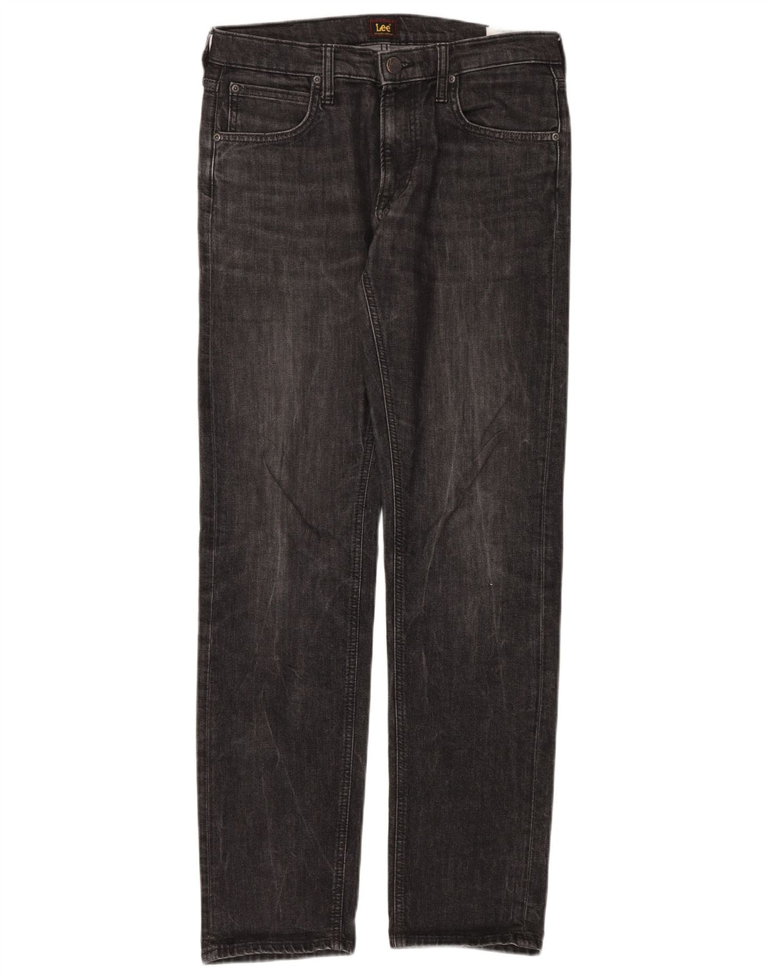 Lee Mens Daren Zip Fly Straight Jeans W32 L34 Γκρι βαμβακερό