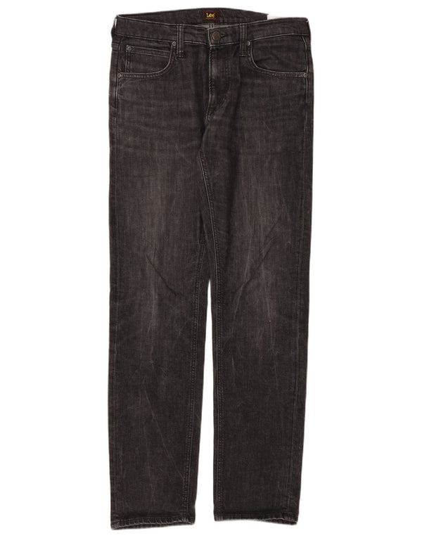 Lee Mens Daren Zip Fly Straight Jeans W32 L34 Γκρι βαμβακερό