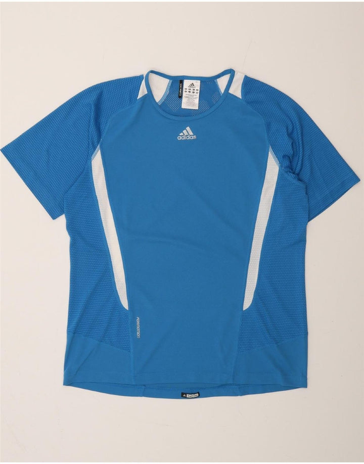 Ανδρικό T-Shirt ADIDAS Clima 365 Top Large Blue Colorblock Πολυεστέρας