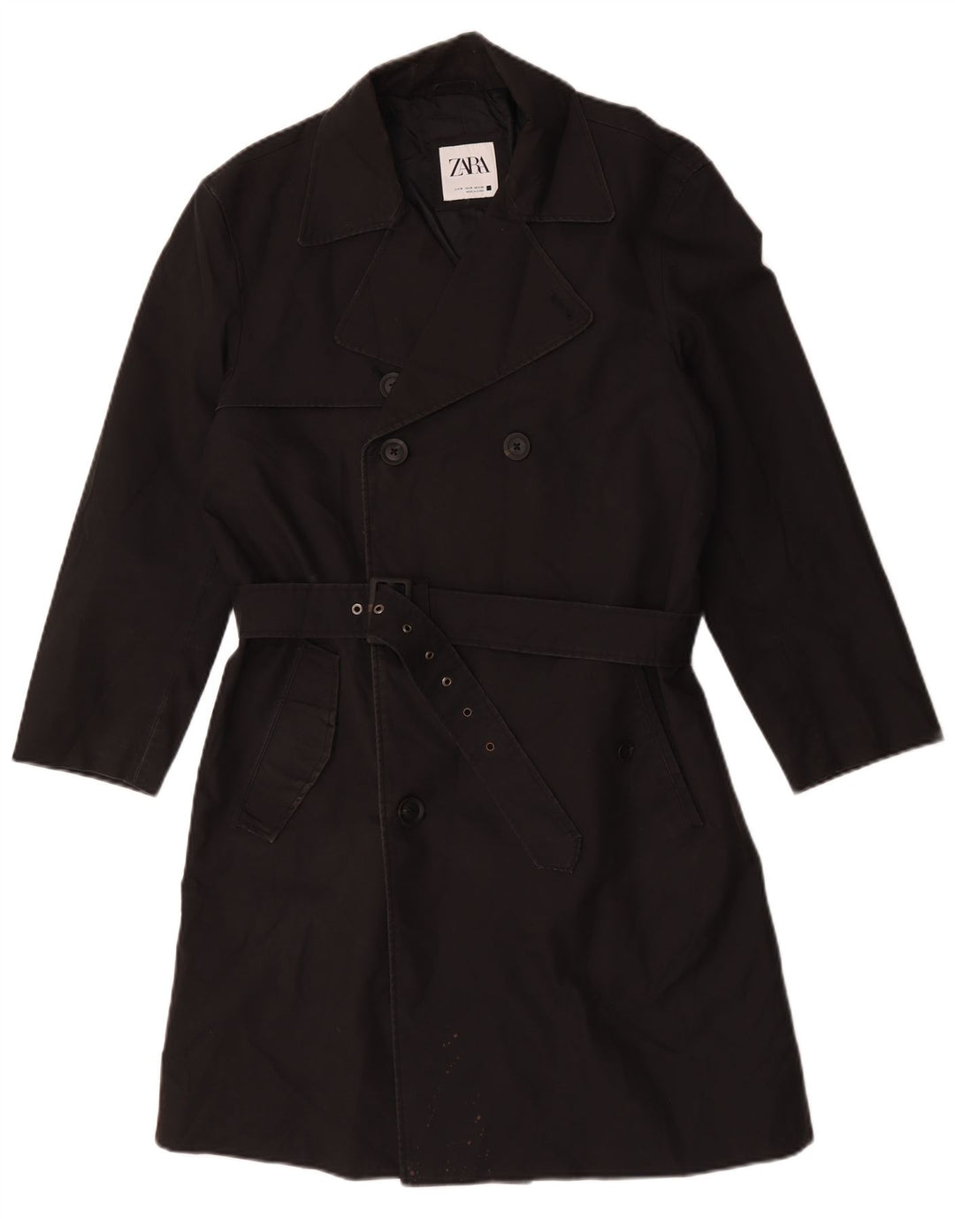Zara Ανδρική καμπαρντίνα UK 38 Medium Black Polyester