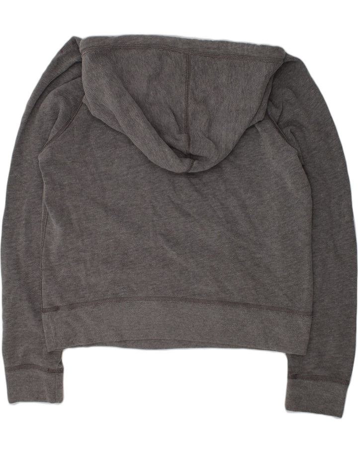 HOLLISTER Womens Graphic Hoodie Jumper UK 16 Large Grey Cotton | Vintage Hollister | Thrift | Second-Hand Hollister | Used Clothing | Messina Hembry 