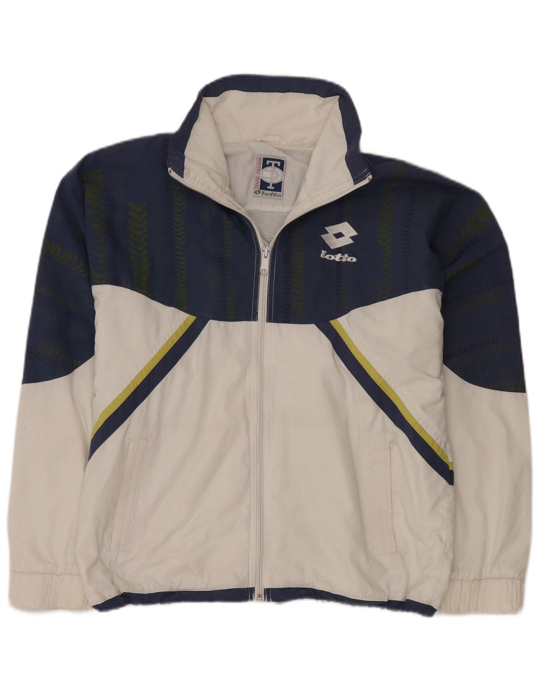 Ανδρική αθλητική φόρμα Lotto Top Jacket Large White Colourblock