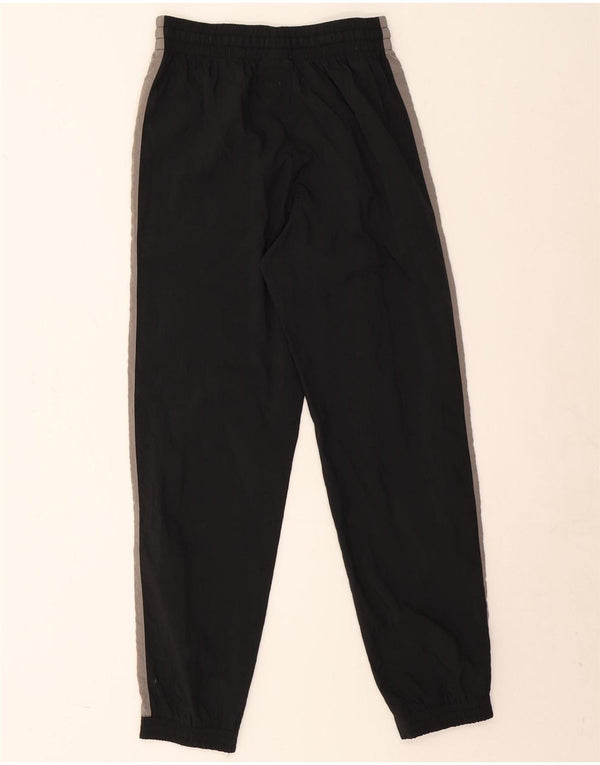 Nike Boys Tracksuit Trousers Joggers 13-14 Years XL Black Colourblock Nylon