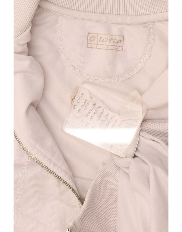 Γυναικεία αθλητική φόρμα Lotto Top Jacket UK 16 Large White Polyester