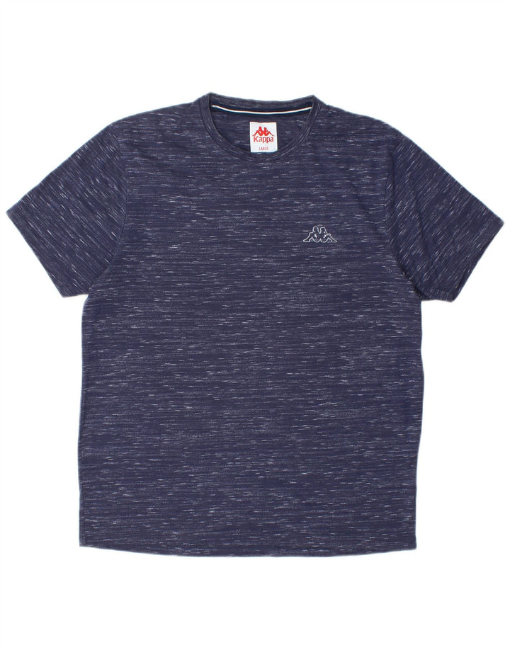 Ανδρικό T-Shirt KAPPA Top Large Navy Blue Flecked Polyester