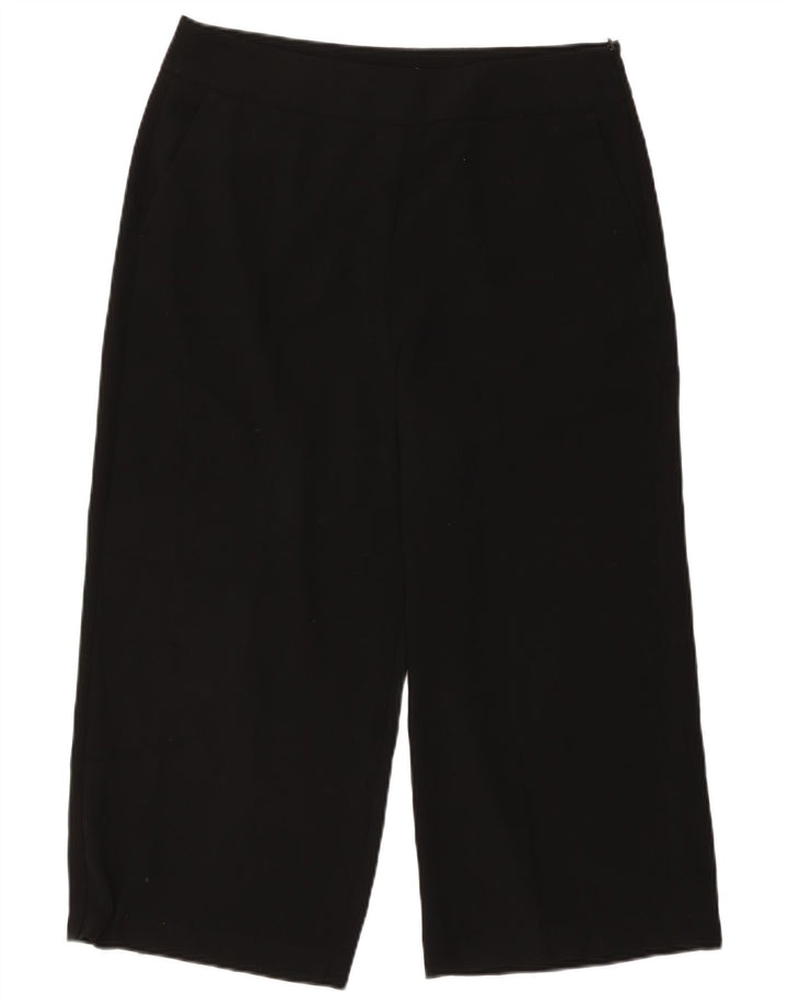 Marks & Spencer Γυναικείο παντελόνι Capri UK 16 μεγάλο W34 L22 μαύρο πολυεστέρα