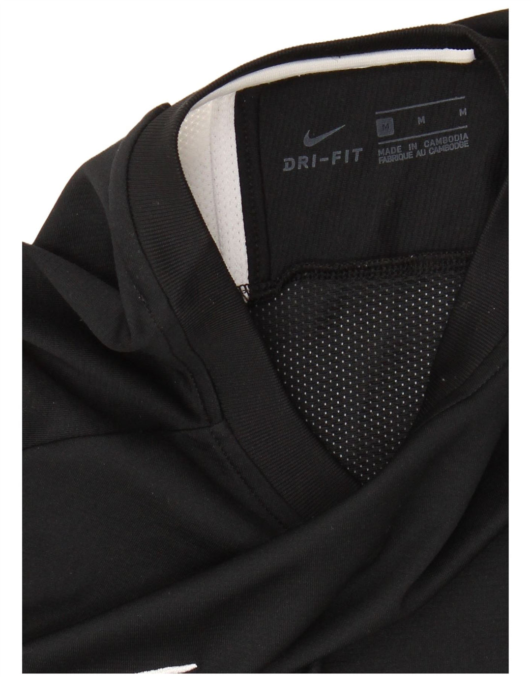 Ανδρικό T-shirt NIKE Dri Fit Top Medium Black Colourblock
