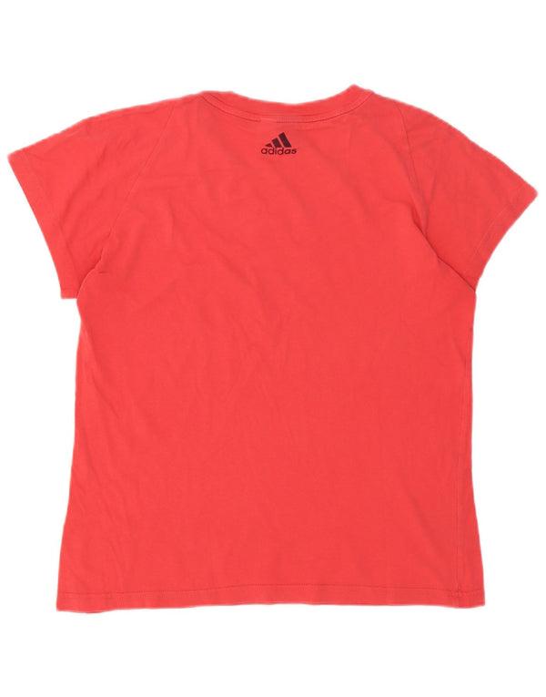 Γυναικείο γραφικό T-Shirt Adidas Top UK 14 Medium Red