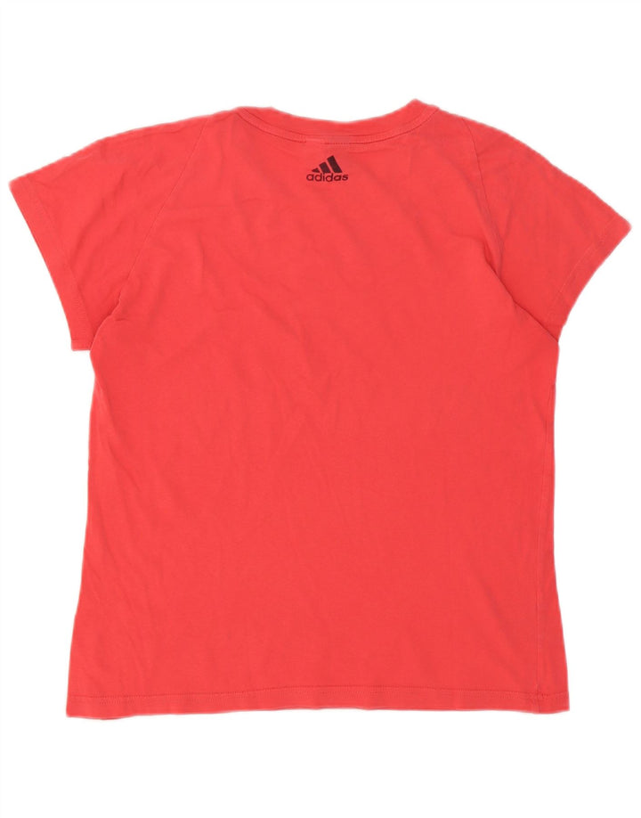 Γυναικείο γραφικό T-Shirt Adidas Top UK 14 Medium Red