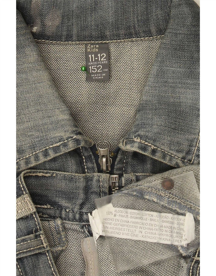 Zara Boys Τζιν Μπουφάν 11-12 ετών Μπλε Βαμβακερό