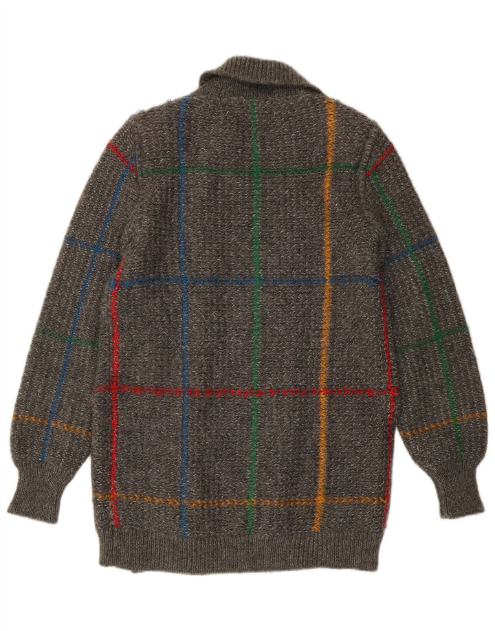 Γυναικείο πουλόβερ Iceberg Cardigan IT 42 Μεσαίο γκρι τσοκ μαλλί