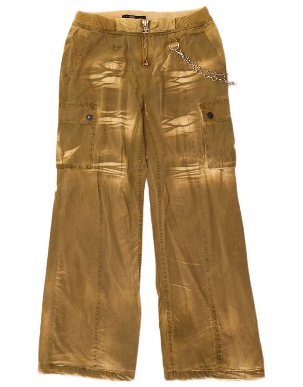 Phink Industries Girls Wide Leg Cargo Παντελόνι 11-12 ετών W28 L27 Khaki