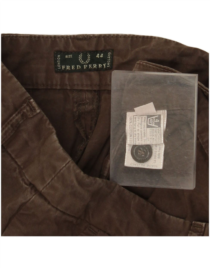 FRED PERRY Γυναικείο σορτς Chino IT 44 Medium W29 Καφέ βαμβακερό