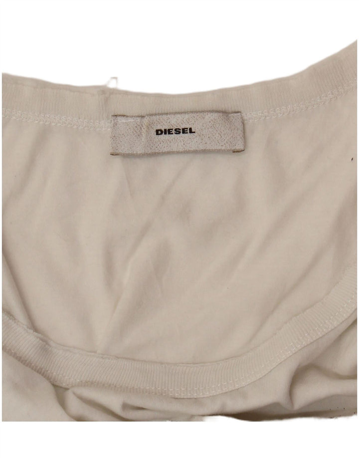 Γυναικείο γραφικό γιλέκο DIESEL Top UK 10 Small White