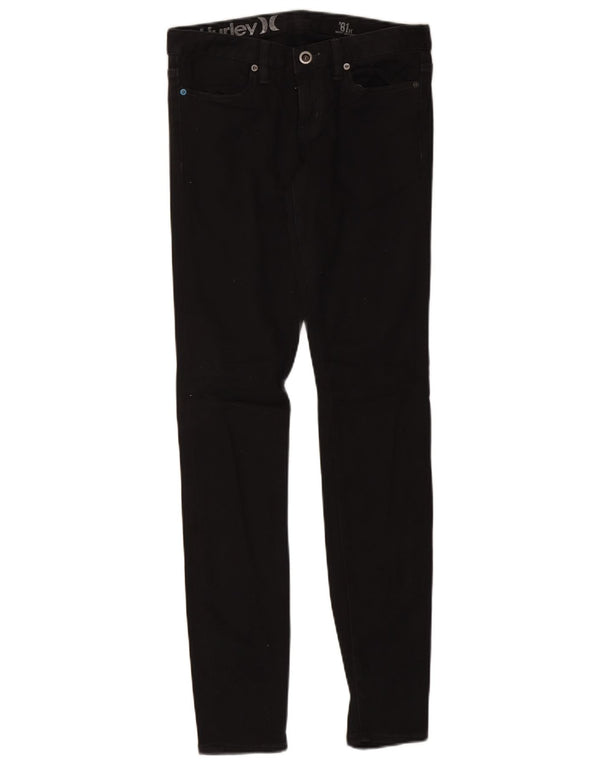 Hurley Γυναικείο Skinny Jeans W27 L32 Μαύρο βαμβακερό
