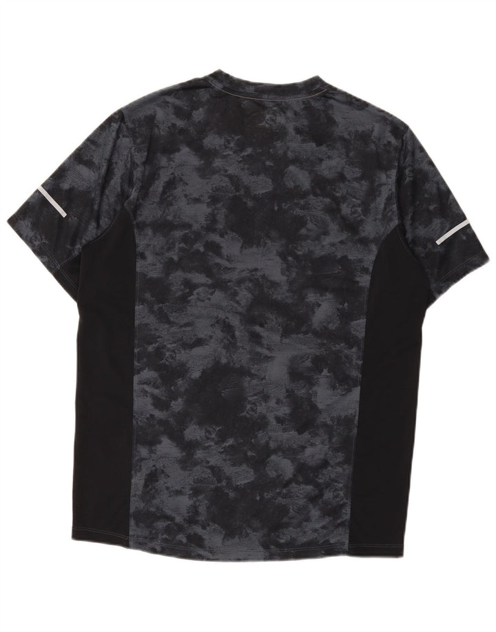 New Balance Ανδρικό T-Shirt Top Medium Black Tie Dye Polyester