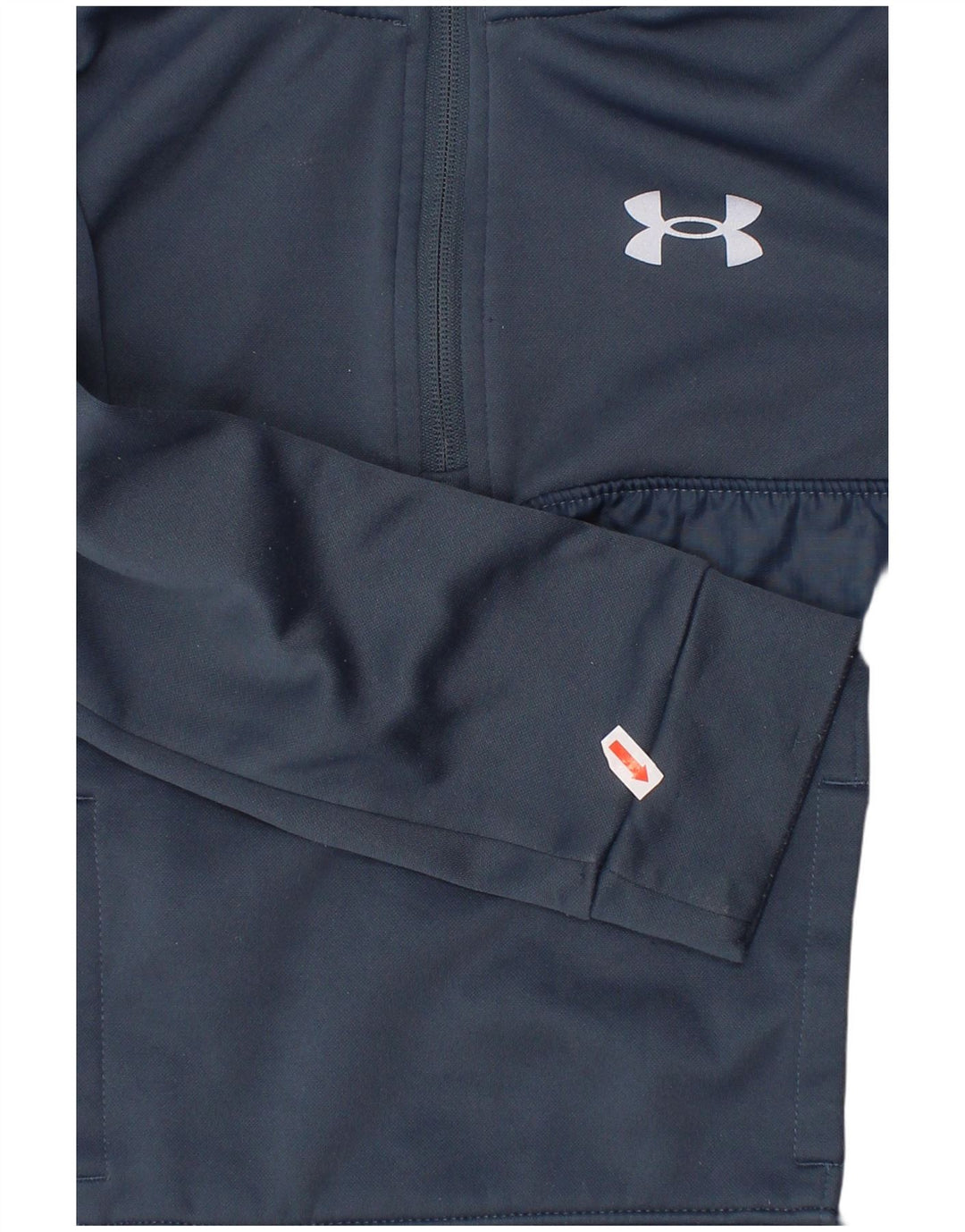 UNDER Armour Boys Φούτερ με φερμουάρ 5-6 ετών Navy Blue Polyester