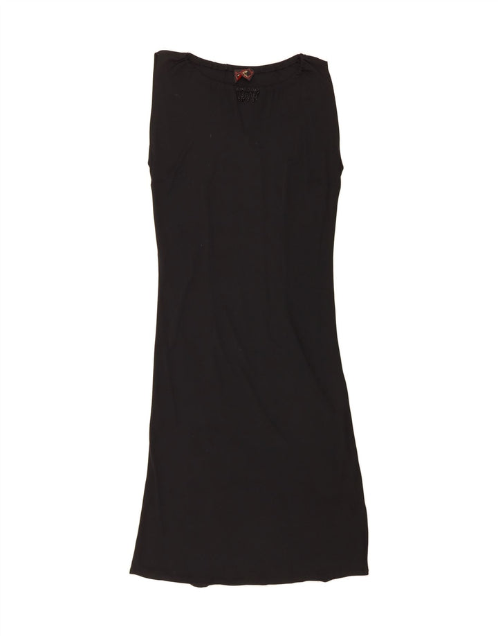 VINTAGE Womens Sleeveless Basic Dress UK 12 Medium Black Vintage Vintage and Second-Hand Vintage from Messina Hembry 