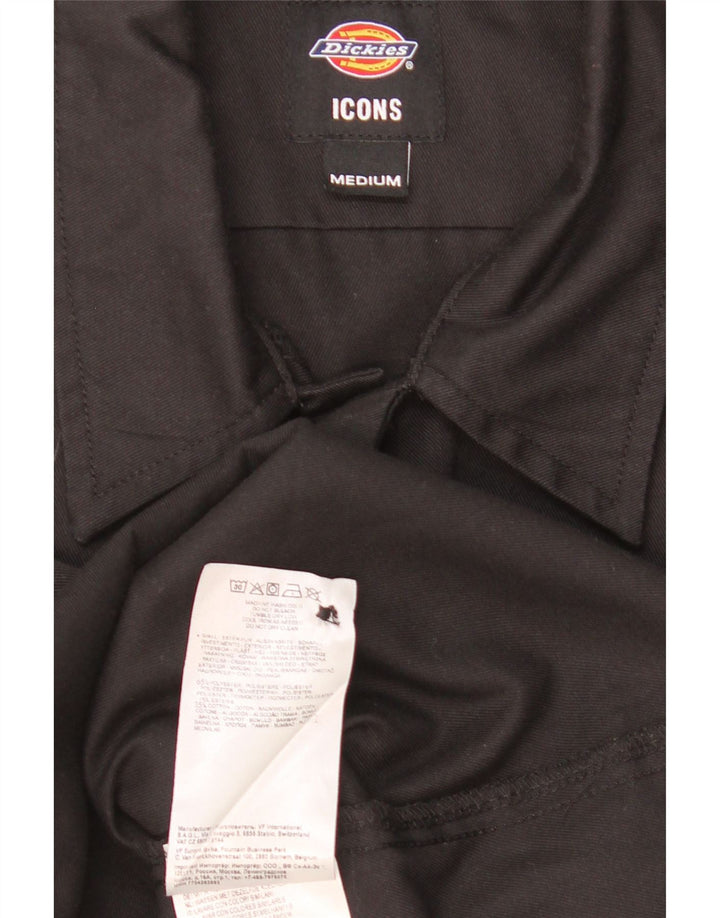 Ανδρικό κοντομάνικο πουκάμισο Dickies μαύρο πολυεστέρα