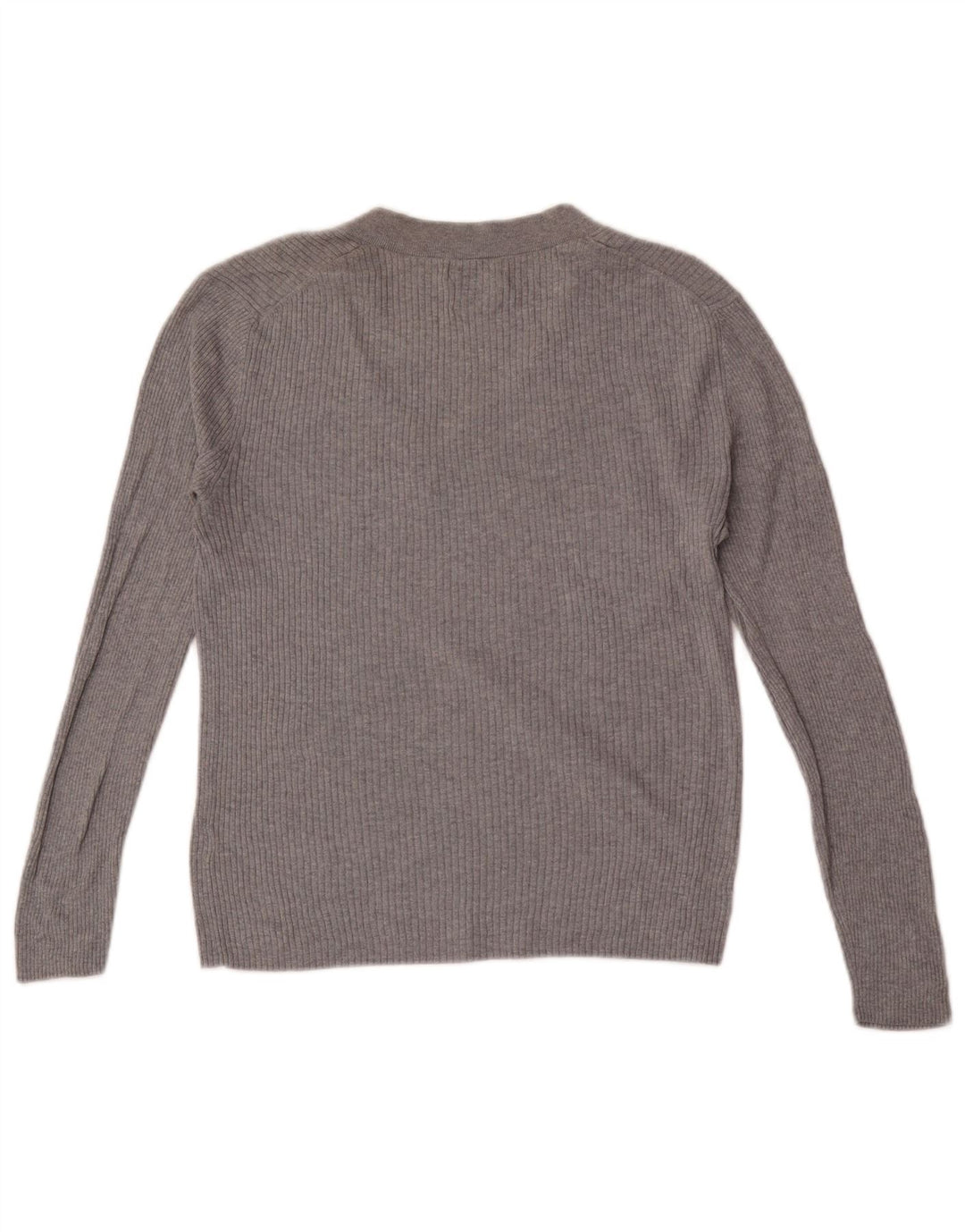 Massimo Dutti Γυναικείο τοπ μακρυμάνικο UK 14 Large Grey Silk