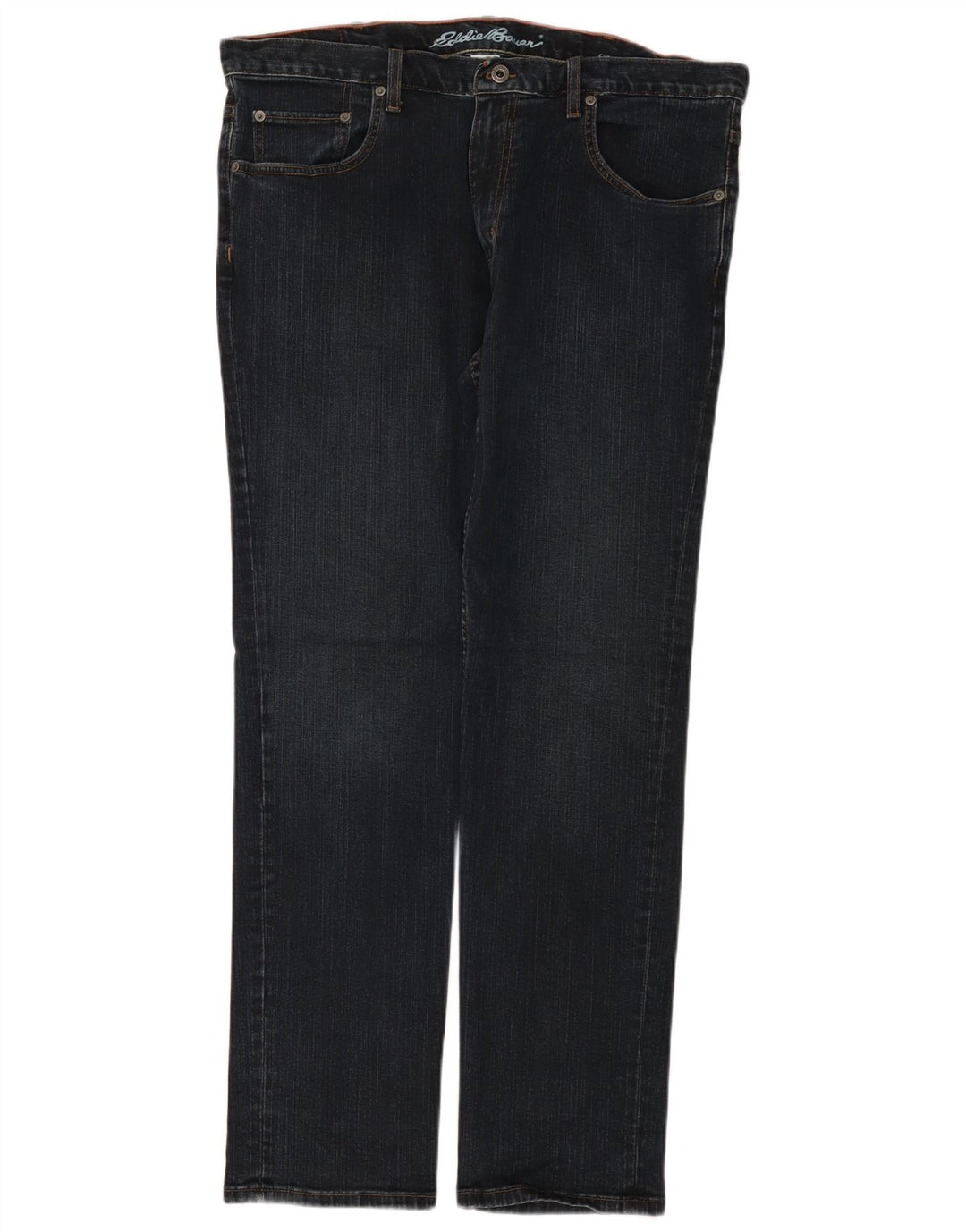 Ανδρικό τζιν ίσιο Eddie Bauer W38 L32 Navy Blue Cotton