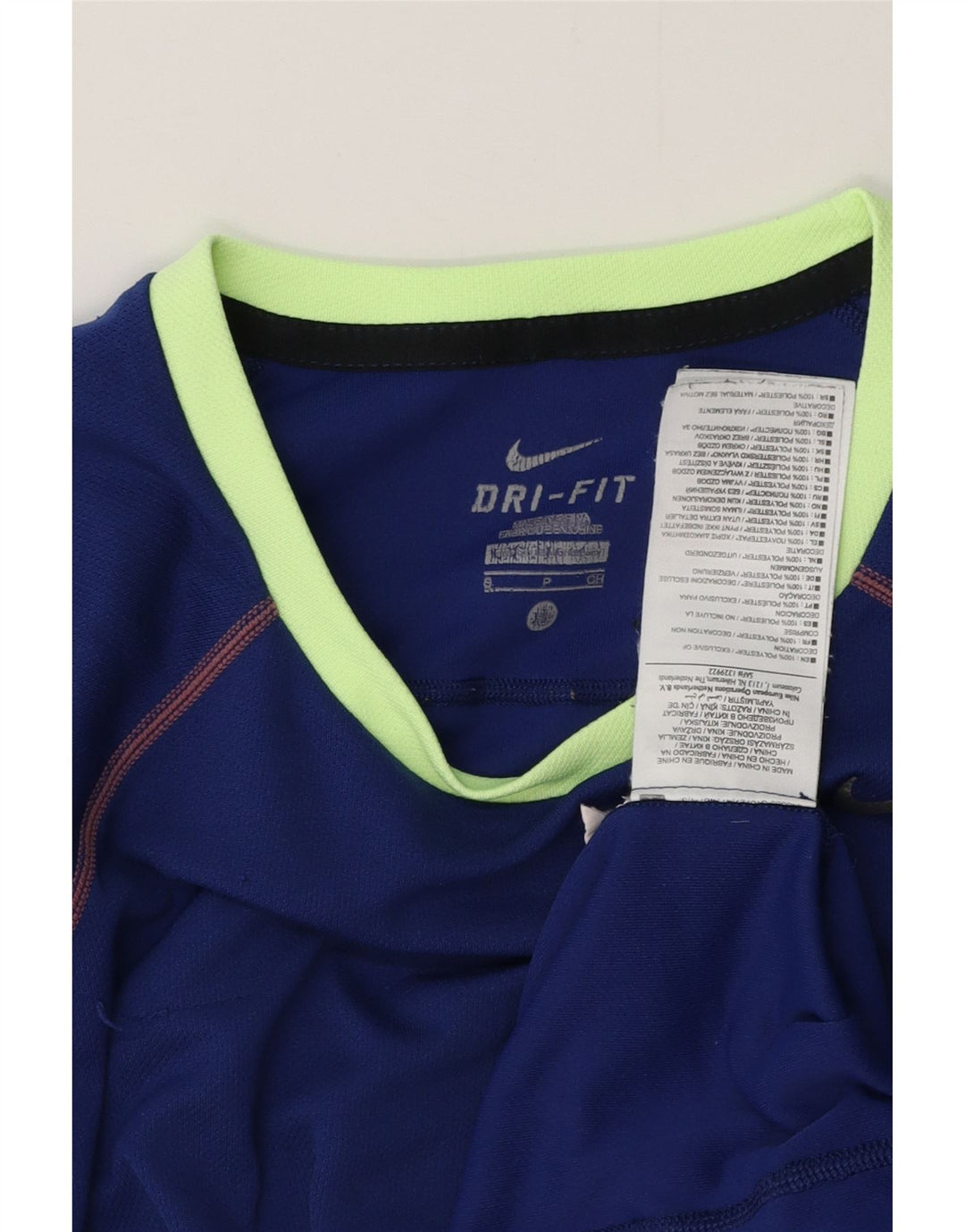 Ανδρικό μπλουζάκι NIKE Dri Fit Μπλουζάκι από μικρό μπλε πολυεστέρα