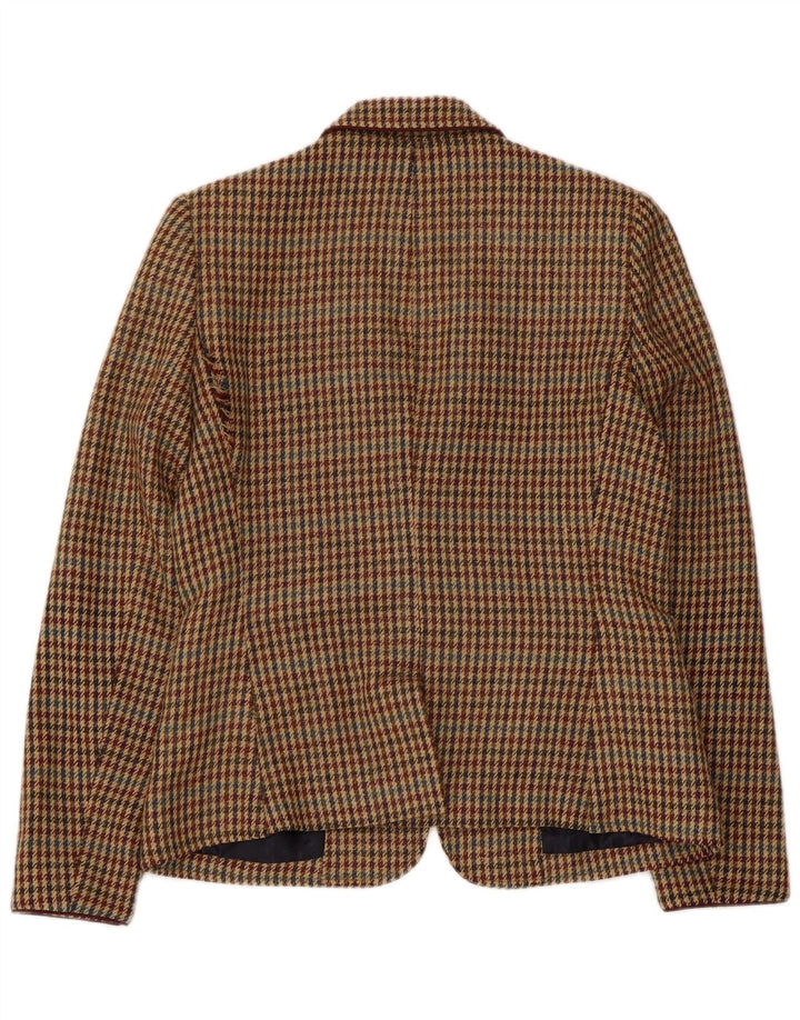 RICH & ROYAL Γυναικείο σακάκι σακάκι με 1 κουμπί EU 38 Μεσαίο καφέ Houndstooth