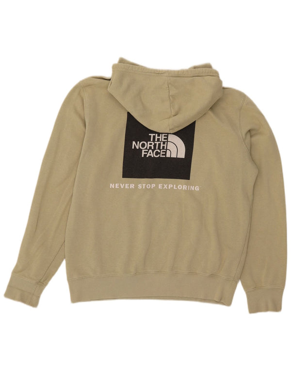 Ανδρικό κουκούλα North Face, μεσαίο πράσινο βαμβακερό