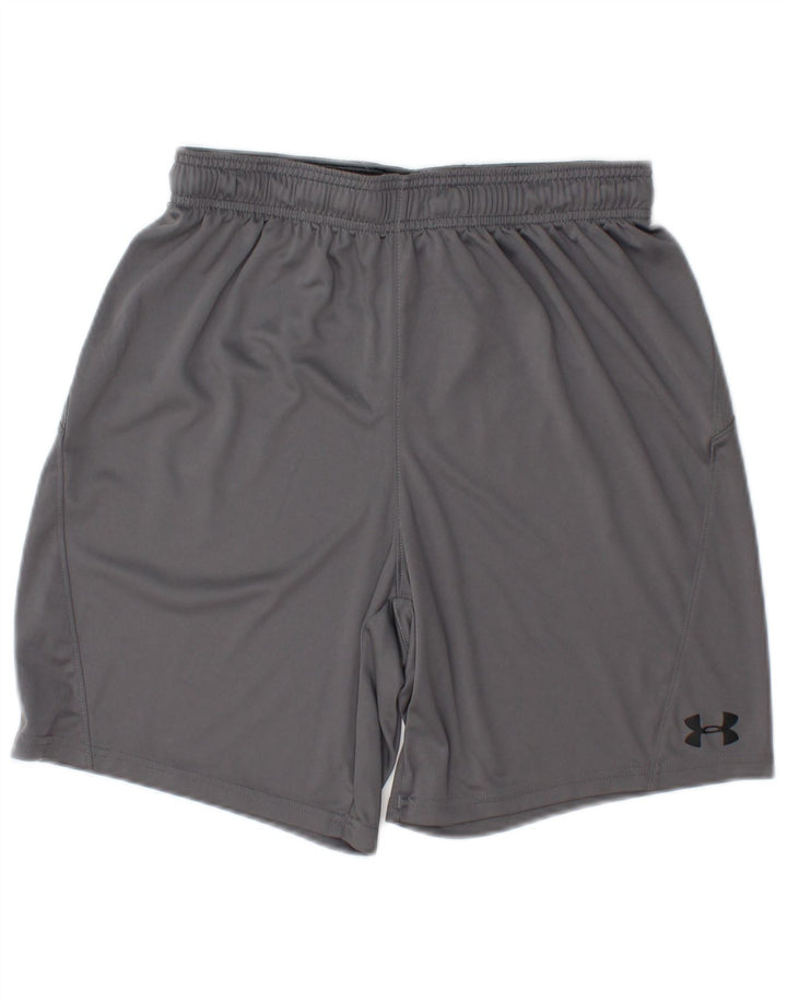 Ανδρικό αθλητικό σορτς Under Armour Heat Gear από μεσαίο γκρι πολυεστέρα