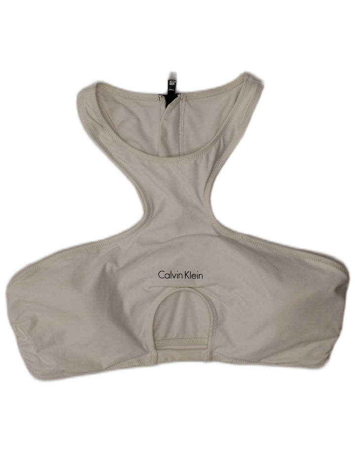 Γυναικεία γραφικά μαγιό Calvin Klein μεγάλο λευκό πολυεστέρα