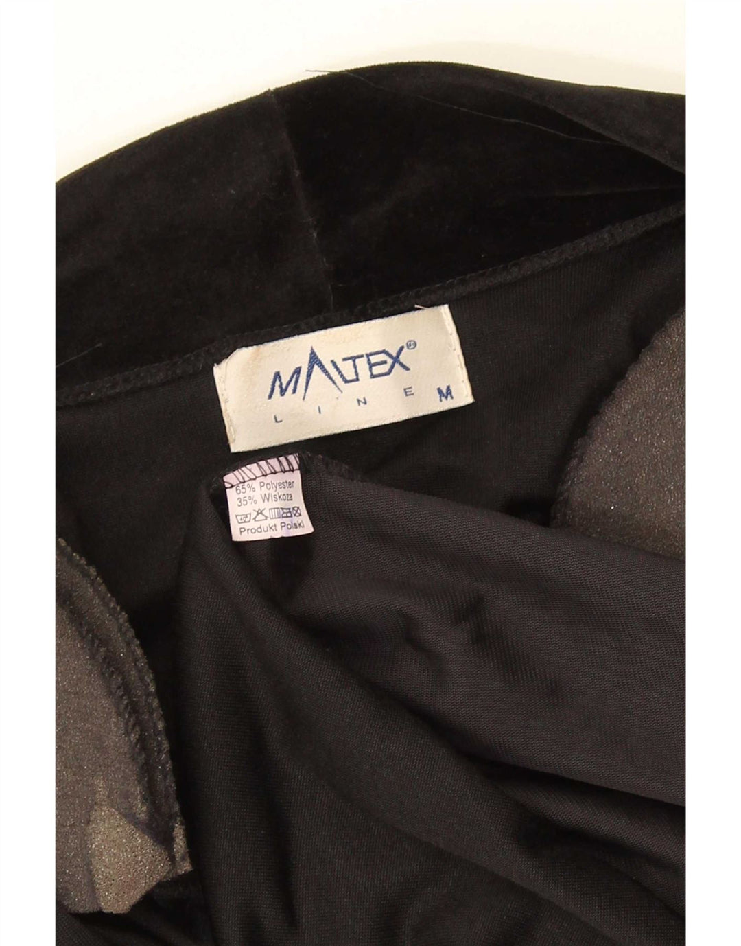 Vintage Γυναικείο Open Blazer Jacket UK 14 Medium Black Floral Polyester