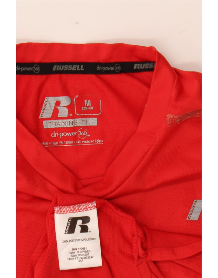 RUSSELL ATHLETIC Mens Dri-Power Graphic Vest Top UK 38/40 Medium Red Vintage Russell Athletic and Second-Hand Russell Athletic from Messina Hembry 