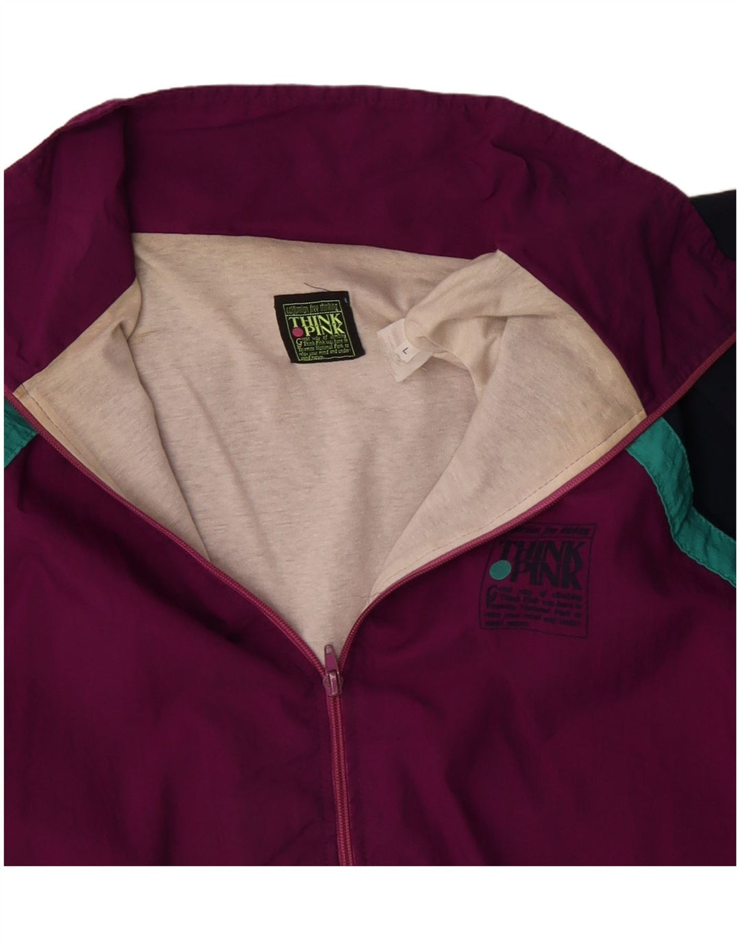 Ανδρική φόρμα THINK PINK Top μπουφάν μεγάλο μπορντό πολύχρωμο πολυεστέρα