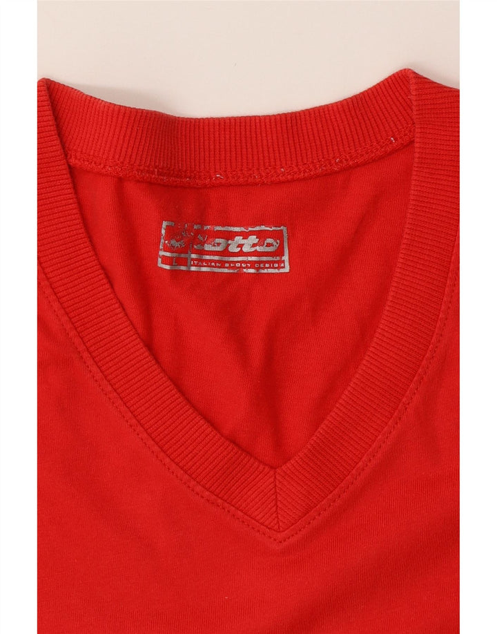 Ανδρικό T-Shirt LOTTO Top μεγάλο κόκκινο