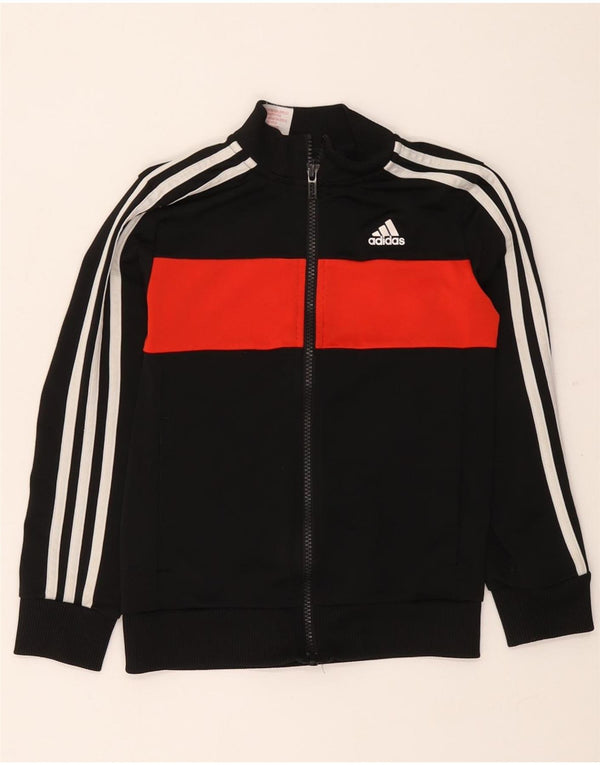 Adidas Boys αθλητική φόρμα Adidas Top Jacket 7-8 Years Black Colourblock Polyester