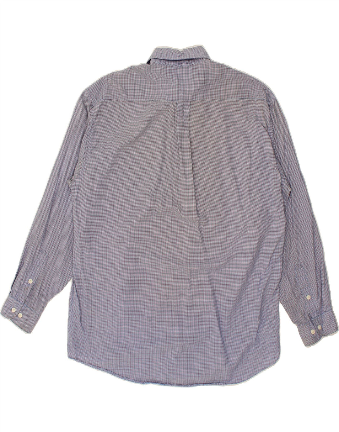 TOMMY HILFIGER Mens Shirt Medium Blue Houndstooth Cotton Vintage Tommy Hilfiger and Second-Hand Tommy Hilfiger from Messina Hembry 