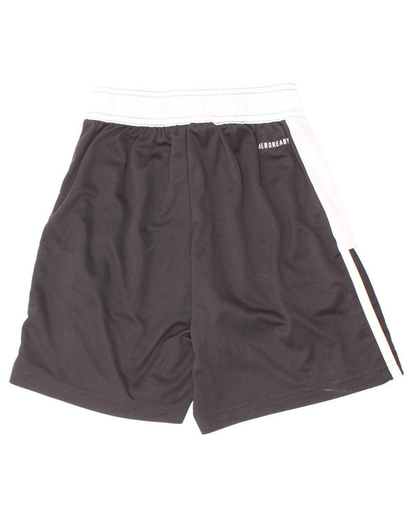 Adidas Boys Aeroready Sport σορτς 9-10 ετών Μαύρο πολύχρωμο πολυεστέρα