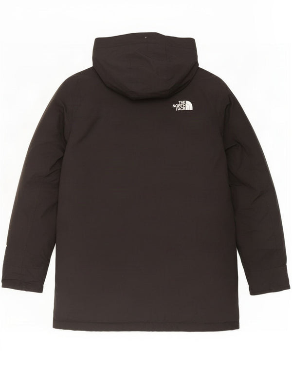 The North Face Boys Hooded Podded Coat 10-11 Years Medium Black Nylon