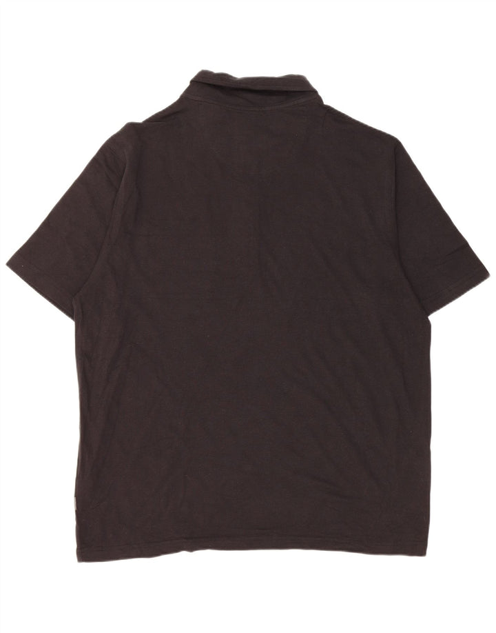 Ανδρικό πουκάμισο πόλο Eddie Bauer XL Μαύρο βαμβακερό