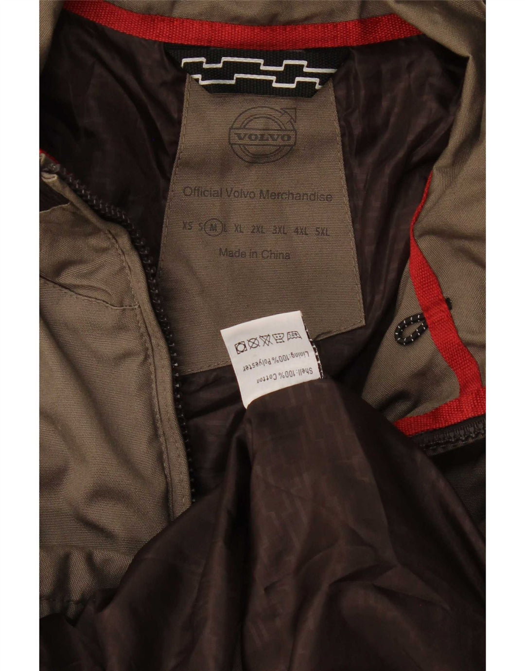 Ανδρικό Volvo Graphic Bomber Jacket UK 38 Medium Grey Colourblock Cotton