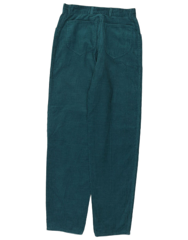 Lee Cooper Womens Cooper High Waist Tapered Corduroy Trousers W26 L31 Blue