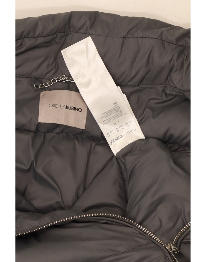 Γυναικείο μπουφάν Fiorella Rubino με επένδυση UK 18 XL Grey Polyamide