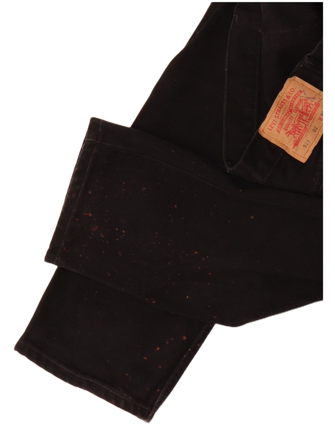 Levi's Mens 521 Straight Jeans W30 L32 Μαύρο βαμβακερό