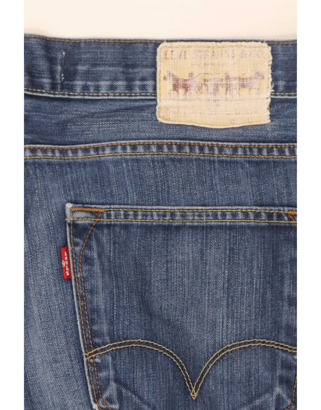 Levi's Mens 506 Regular τζιν σορτς W34 μεγάλο μπλε βαμβακερό